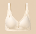 Belle Rêve Cream Full Coverage Non-Wired Comfort Bra | Soft Everyday Bra with Wide Adjustable Straps