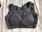 Butterfly Full Coverage Bra for Women Black Lace Design Wireless Padded Bra Adjustable Hook Back Closure - Image 11