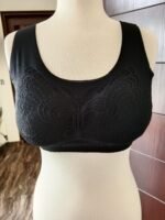 Butterfly Full Coverage Bra for Women Black Lace Design Wireless Padded Bra Adjustable Hook Back Closure - Image 16