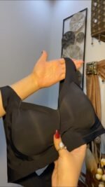 Belle Rêve Black Full Coverage Non-Wired Comfort Bra | Smooth Everyday Bra with Wide Support Straps - Image 3