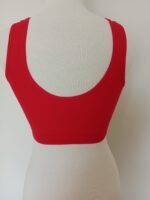 Women's Sports Bra | Wireless Padded Heart Cutout Mesh Racerback - Image 7