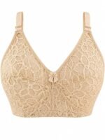 Lace Bra for Women Non Padded Wireless Full Coverage