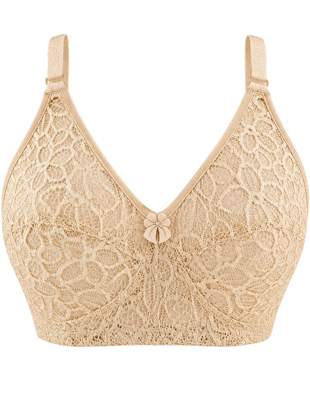 WhatsApp Image 2026-08-18 at 3.49.12 PM Lace Bra for Women Non Padded Wireless Full Coverage - Image 1