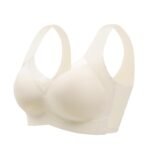 White Cream Seamless Comfort Bra | Imported Premium Quality Wireless Padded Bra with Mesh Panel - Image 6