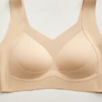 White Cream Seamless Comfort Bra | Imported Premium Quality Wireless Padded Bra with Mesh Panel - Image 11